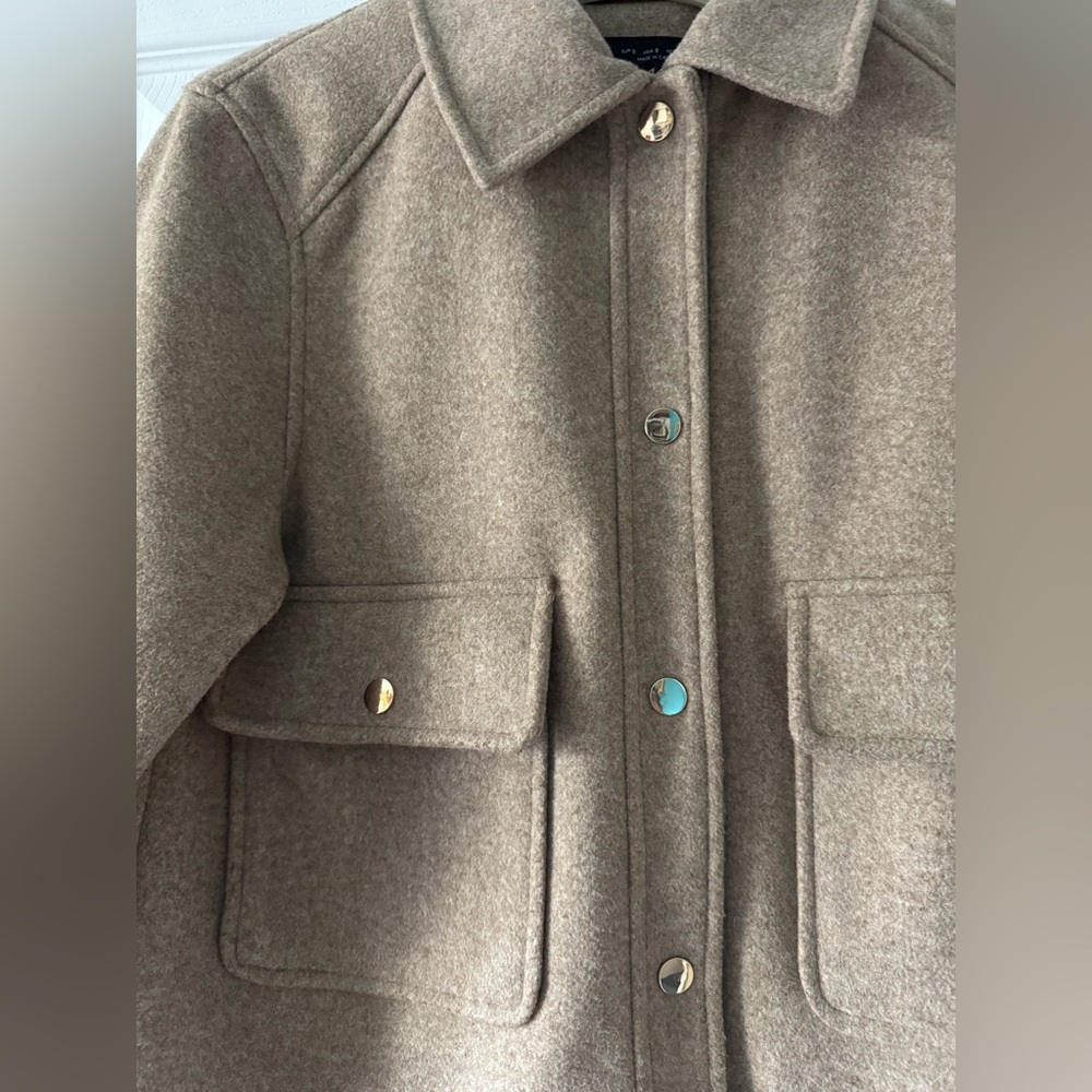 Zara Women’s Small Cropped Camel Jacket - Picture 6 of 9
